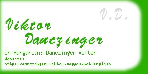 viktor danczinger business card